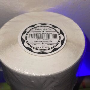 DGBDPACK White Direct Thermal Labels 4 x 6 (300 labels)